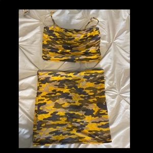 Camo 2 Piece (tube top and skirt)